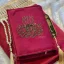 Red velet quran set with musallah